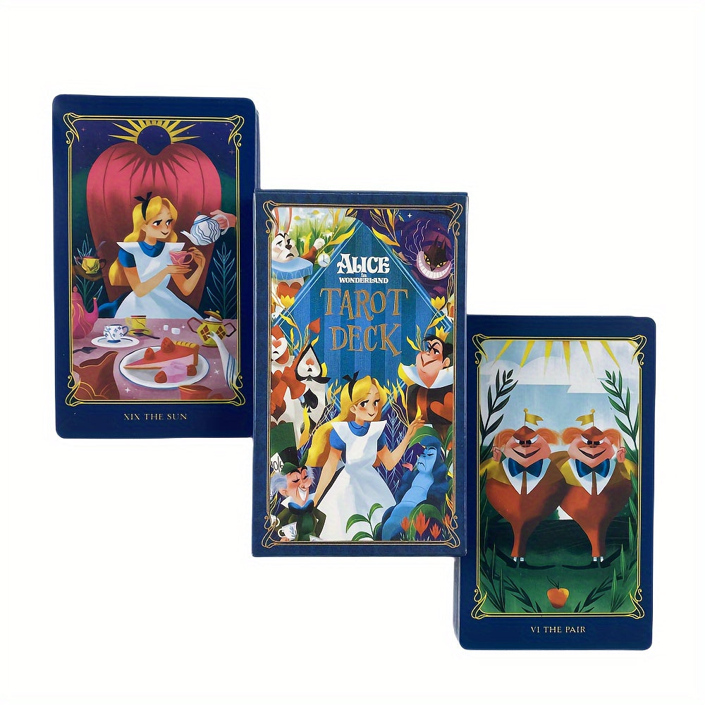 1pc, Alice Tarot Decks 78 Cards For Beginners Fortune Telling Tarot Card Deck Table Board Game Supplies Party Favors