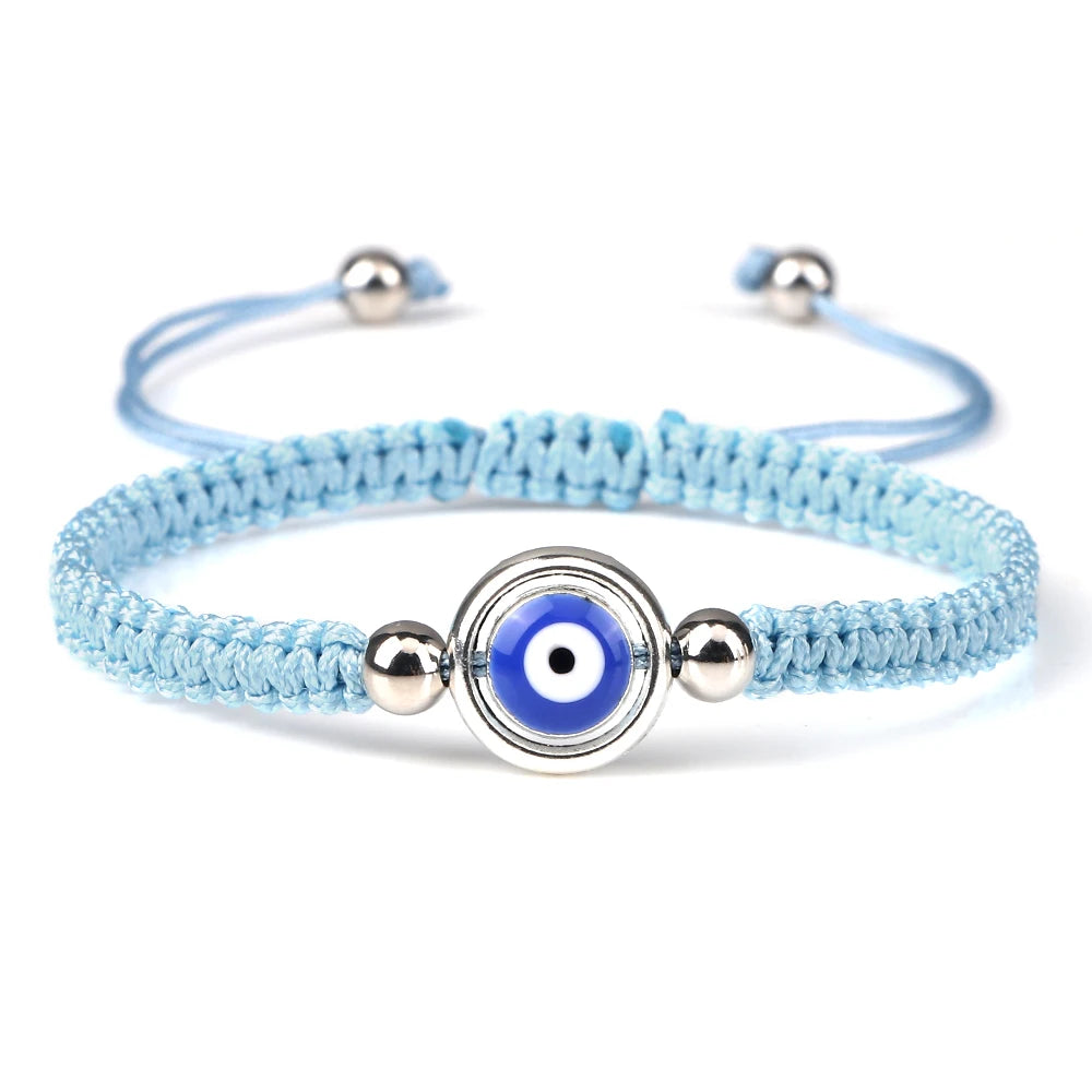 Charm Turkish Style Blue Evil Eye Bracelets & Bangle For Women Men Handmade Woven Lucky Red Rope Bracelet Friendship Jewelry