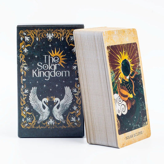The Solar Kingdom Tarot Deck 78 Card Oracle Set for Cosmic Insight and Divination English Versions Edition Board Playing Game