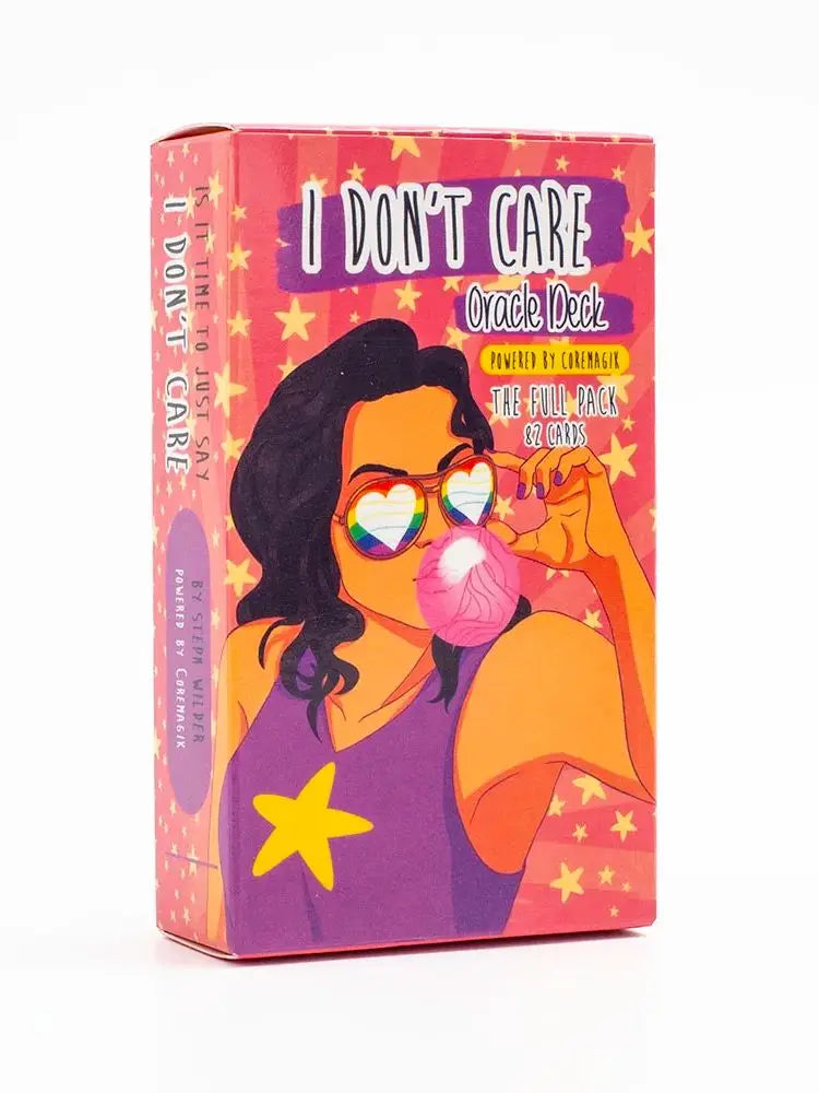 82 Cards I DON'T CARE Oracle Deck 10.3*6CM Fortune Telling Divination Tarot Cart With PDF GuideBook