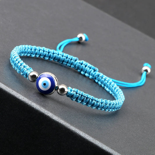 Charm Turkish Style Blue Evil Eye Bracelets & Bangle For Women Men Handmade Woven Lucky Red Rope Bracelet Friendship Jewelry