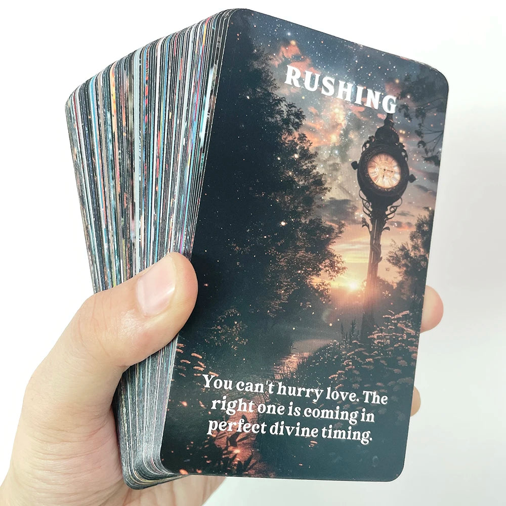 Singles and Relationship Oracle Cards, True Love Tarot Deck, Fortune Telling Toys, Clarity Cards, 12x7cm, 80-Cards