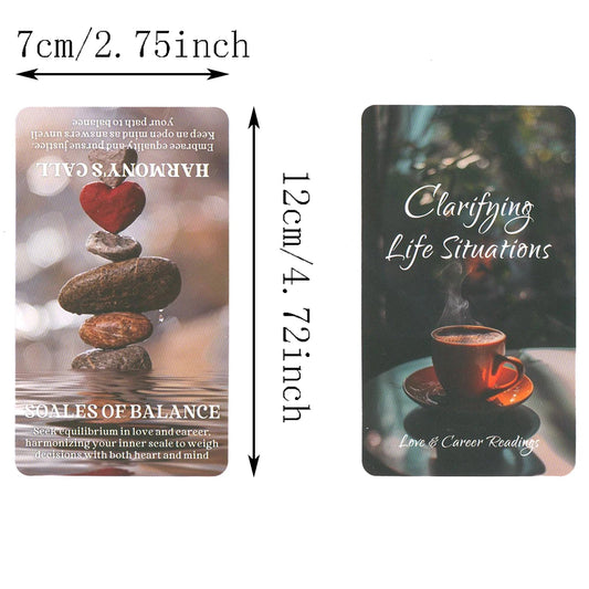 Clarifying Life Situations Love and Career Readings Oracle Cards English Version Tarot Deck in Box 80-cards