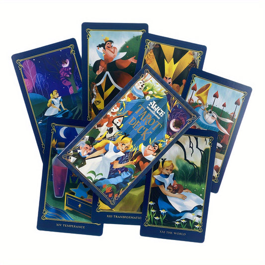 1pc, Alice Tarot Decks 78 Cards For Beginners Fortune Telling Tarot Card Deck Table Board Game Supplies Party Favors