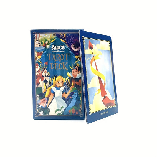 1pc, Alice Tarot Decks 78 Cards For Beginners Fortune Telling Tarot Card Deck Table Board Game Supplies Party Favors