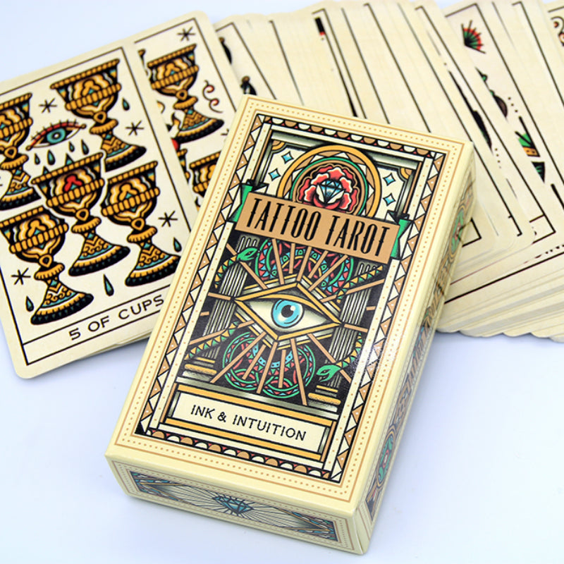 Unlock Your Fate: Discover Your future with the Tattoo Tarot Deck Card Game