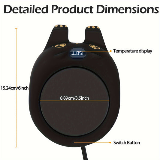 PUSEE Coffee Mug Warmer & Cute Cat Mug Set, Coffee Cup Warmer for Desk with Auto Shut Off, Beverage Warmer with 3 Temp Settings, Candle Warmer Coffee Warmer with Mug Set for Christmas & Birthday Gifts