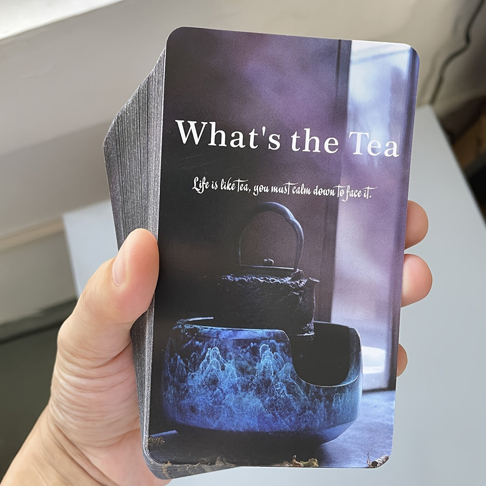 What Is The Tea Oracle Cards Fortune Telling Prophecy Divination 80-cards English Version Tarot Deck in Box