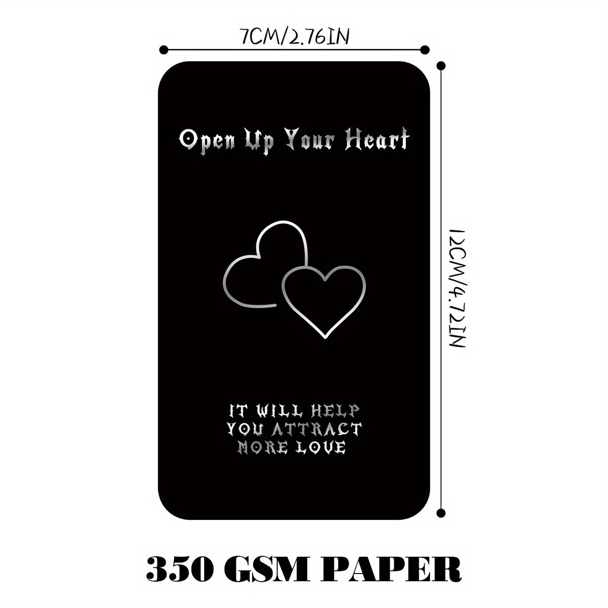 Tarot Set, 40 Sheets Tarot Fortune-telling Game Cards, Cards For Beginners (black, 2.75" × 4.72")