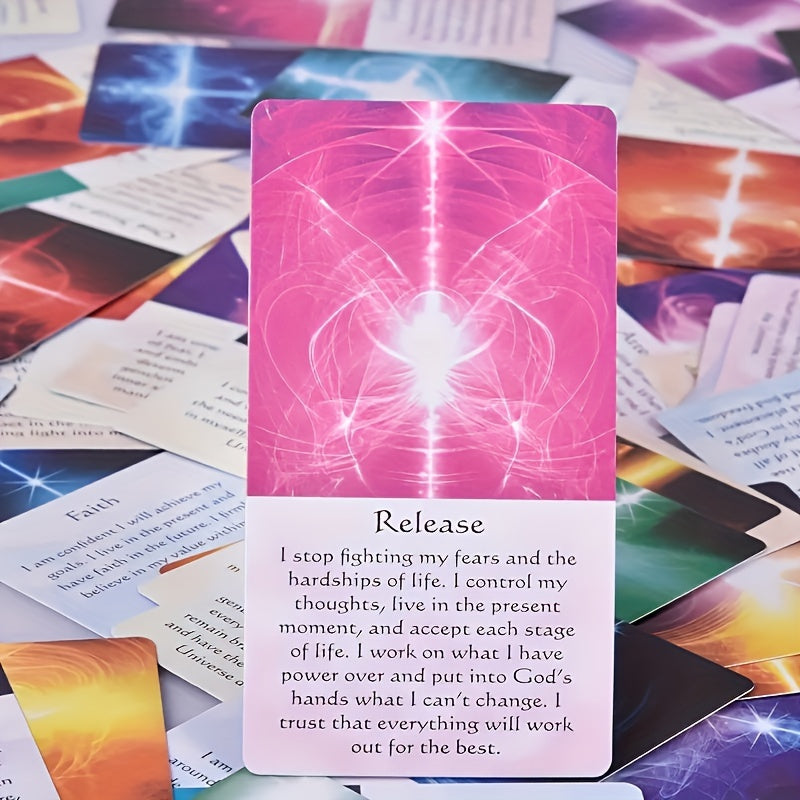 54pcs, Tarot Cards, Oracle Deck, Unlock Your Inner Wisdom With Healing Energy, Fortune Telling Card, Interactive Game, Party Game, Holiday Game, Creative Small Gift