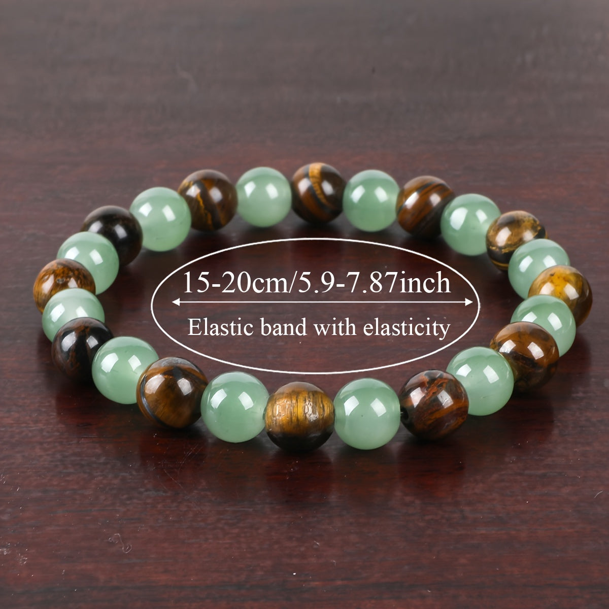Relaxing Success Prosperity & Abundance Crystals Beaded Stretch Jewelry, Perfect Valentine's Day Jewelry Gift for Moms And Women, Ideal for, Couple, Men And Women Handcrafted Accessory