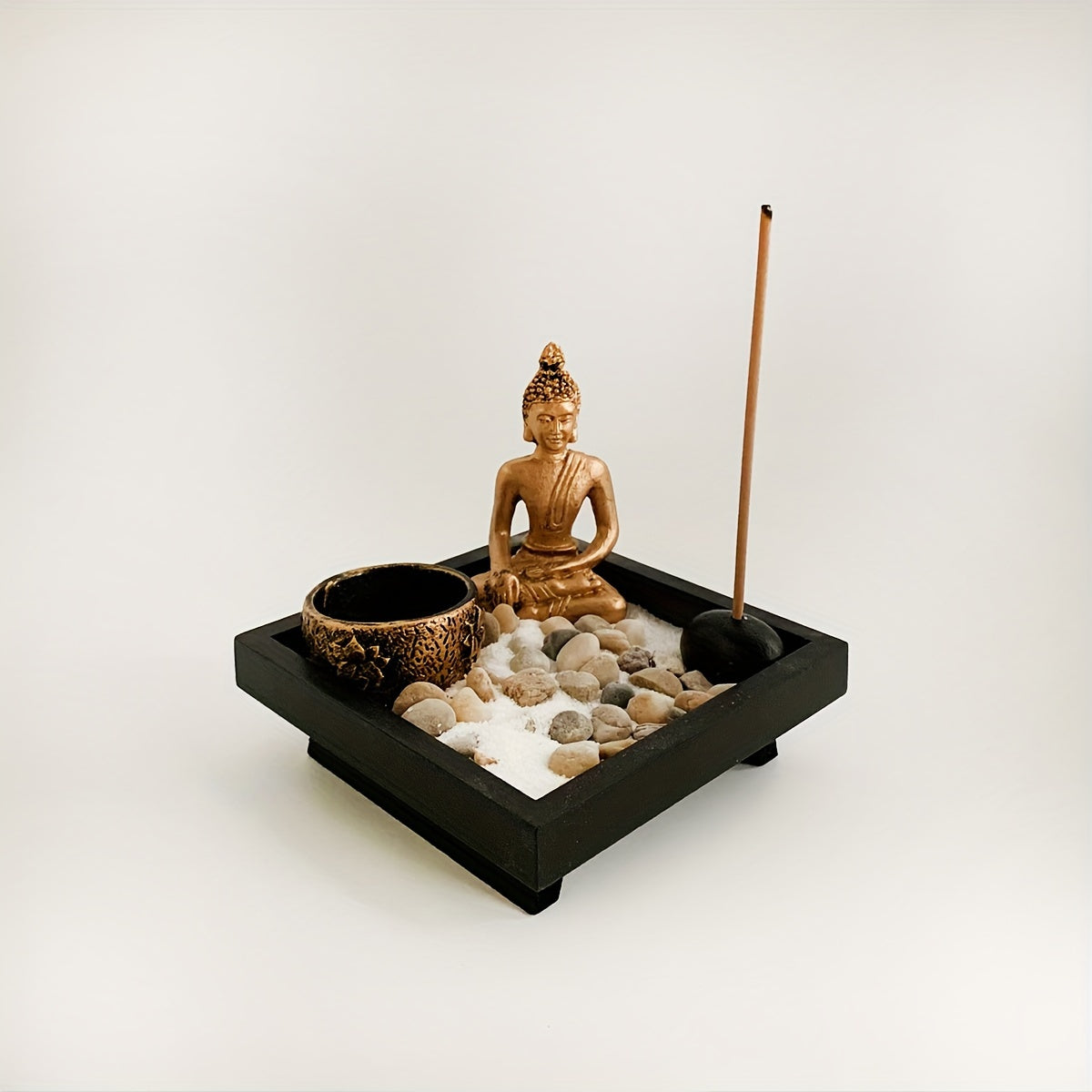 Set, Buddha Candle Holder, Incense Holder, Incense Burner, Craft Ornament For Spa, Yoga, Meditation, Home Decor, Room Décor