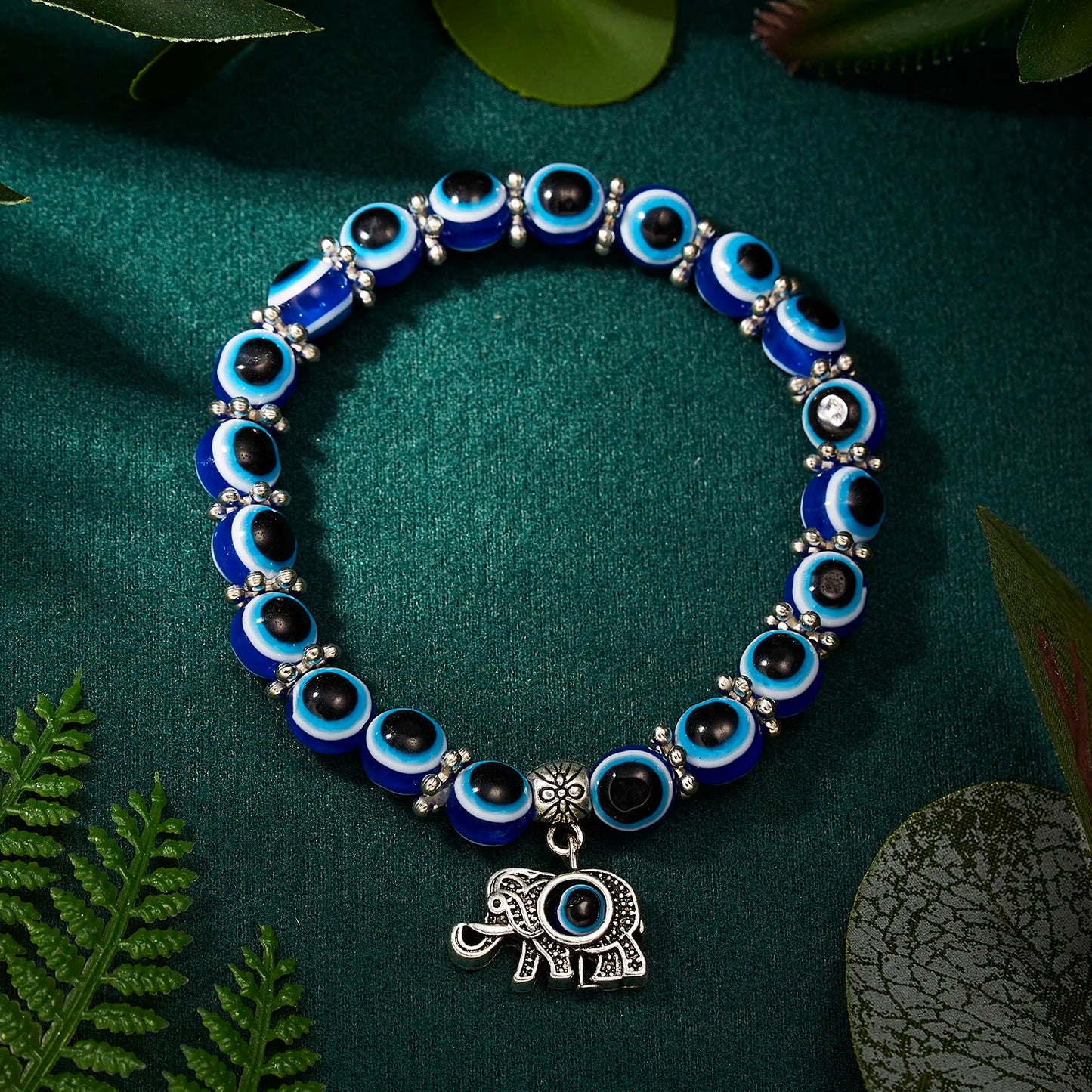 Turkish Lucky Evil Eye Bracelets for Women Men Handmade Blue Eye Palm Bracelet Bring You Luck Peaceful Charm Bracelet Jewelry