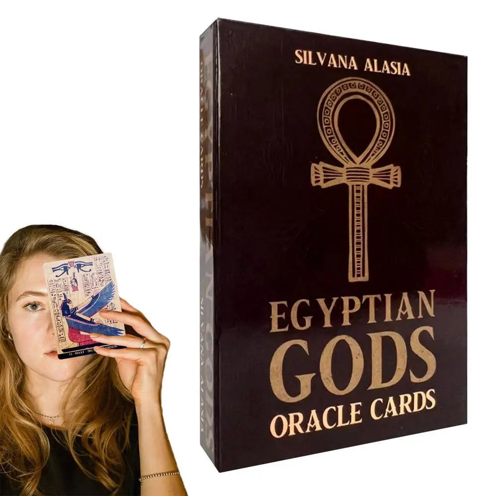 Tarot Cards EGYPTIAN GODS ORACLE CARDS English Version For Female Girls Board Game Oracle Cards Party English Playing Cards