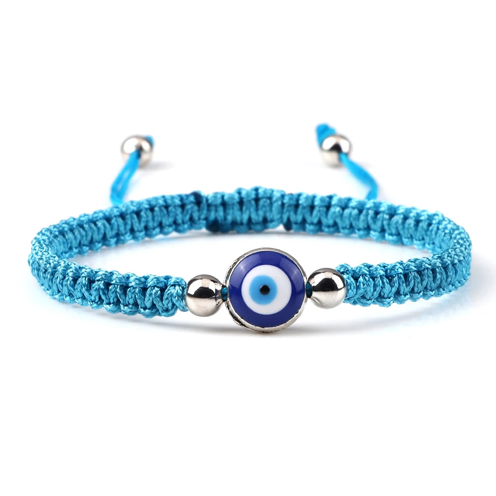 Charm Turkish Style Blue Evil Eye Bracelets & Bangle For Women Men Handmade Woven Lucky Red Rope Bracelet Friendship Jewelry