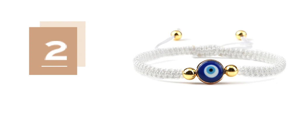 Charm Turkish Style Blue Evil Eye Bracelets & Bangle For Women Men Handmade Woven Lucky Red Rope Bracelet Friendship Jewelry