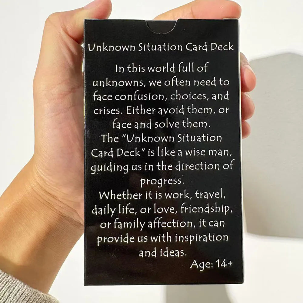 Tarot Cards, Unknown Situation Oracle Cards,Divination Cards for Beginners with PDF Guidebook, 12x7cm Cards, 55-Cards