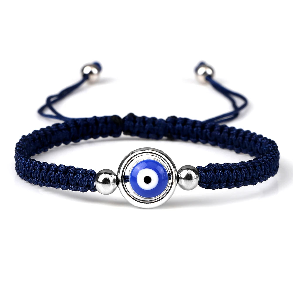 Charm Turkish Style Blue Evil Eye Bracelets & Bangle For Women Men Handmade Woven Lucky Red Rope Bracelet Friendship Jewelry