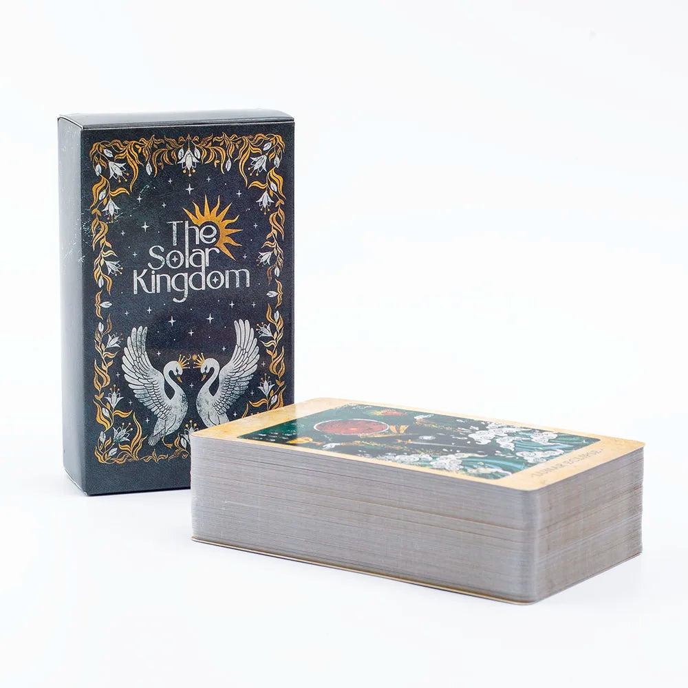 The Solar Kingdom Tarot Deck 78 Card Oracle Set for Cosmic Insight and Divination English Versions Edition Board Playing Game