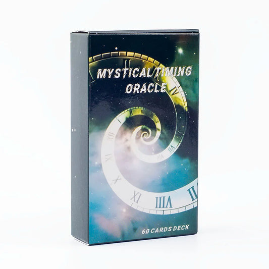 Mystical Timing Oracle 60Cards 10.3*6Cm Time Frame Cards Twin Flame Tarot Deck Cosmic