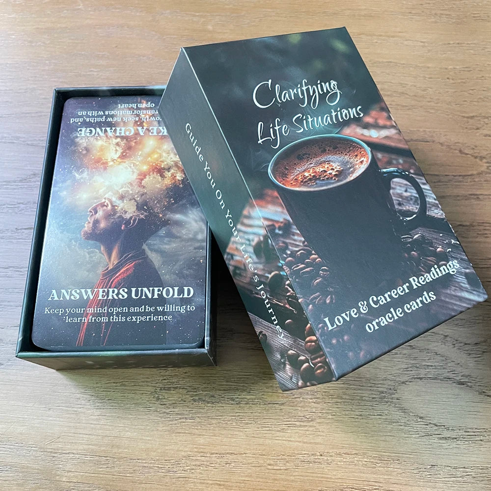 Clarifying Life Situations Love and Career Readings Oracle Cards English Version Tarot Deck in Box 80-cards