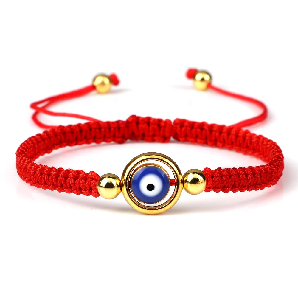 Charm Turkish Style Blue Evil Eye Bracelets & Bangle For Women Men Handmade Woven Lucky Red Rope Bracelet Friendship Jewelry