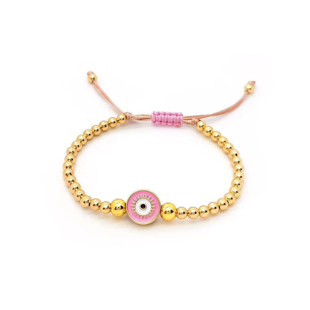 KKBEAD Fashion Evil Eye Bracelet Jewelry for Women 18 K Gold Plated Waterproof Pulseras
