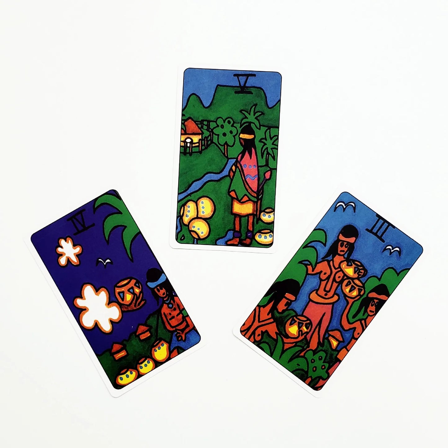 African Tarot Cards deck Fortune Telling Divination Oracle Family Leisure Game With PDF Guidebook board games