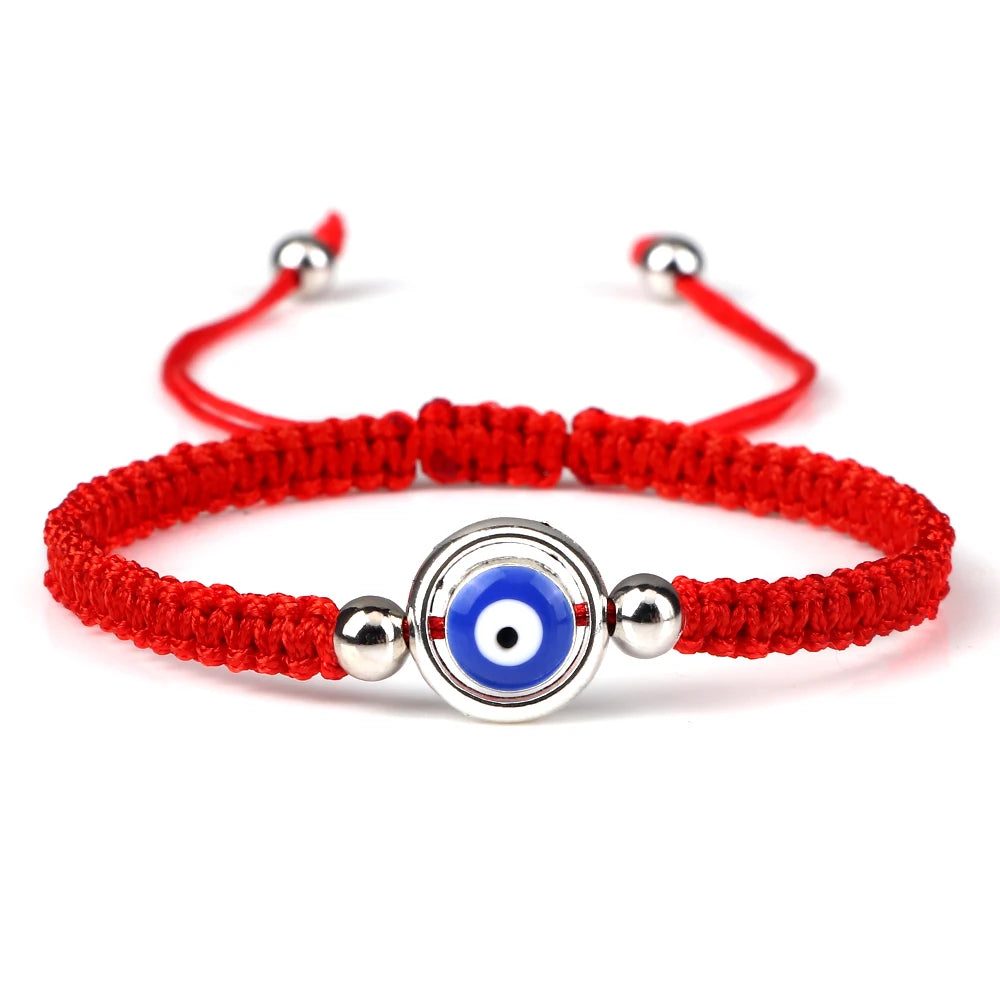 Charm Turkish Style Blue Evil Eye Bracelets & Bangle For Women Men Handmade Woven Lucky Red Rope Bracelet Friendship Jewelry