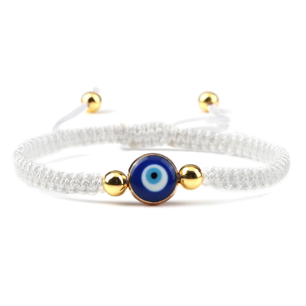 Charm Turkish Style Blue Evil Eye Bracelets & Bangle For Women Men Handmade Woven Lucky Red Rope Bracelet Friendship Jewelry