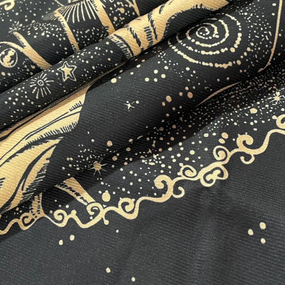 Pink Butterfly Moon Phase Floral Tarot Card Tablecloth  Altar Cloth Witchcraft Astrology Oracle Divination Cloth Home Decor