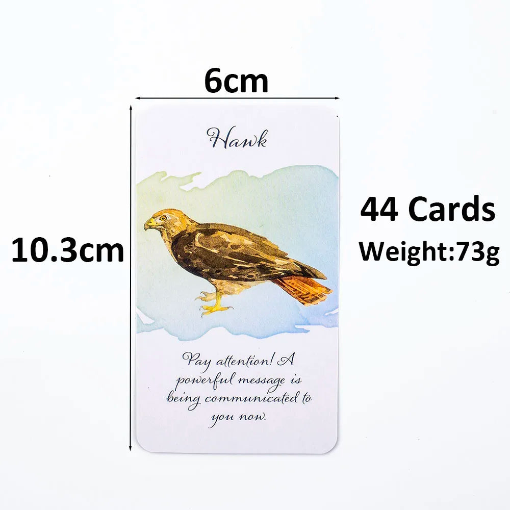 Divine Feather Messenger Tarot Oracle Cards 44 Birds Symbolism & Energies 10.3x6CM Divination Fate Reading and Board Game