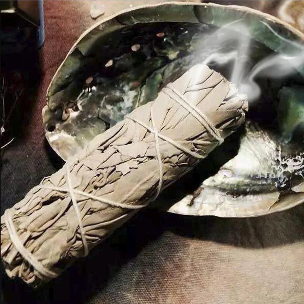 Palo Santo Natural White Sage Grass Bundle Smudge Sticks Pure Leaf Smoky Indoor Purification Grass Incense Home Office Cleansing