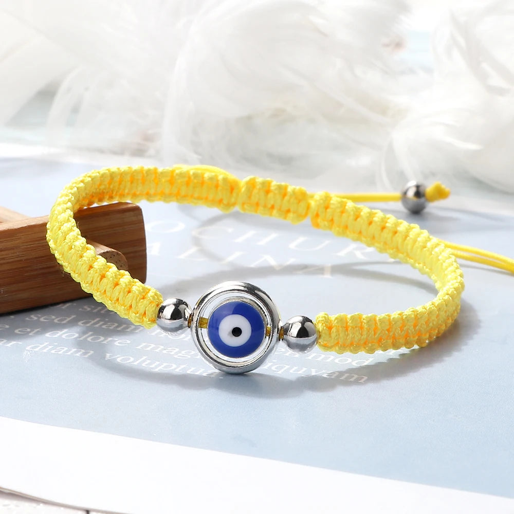 Charm Turkish Style Blue Evil Eye Bracelets & Bangle For Women Men Handmade Woven Lucky Red Rope Bracelet Friendship Jewelry