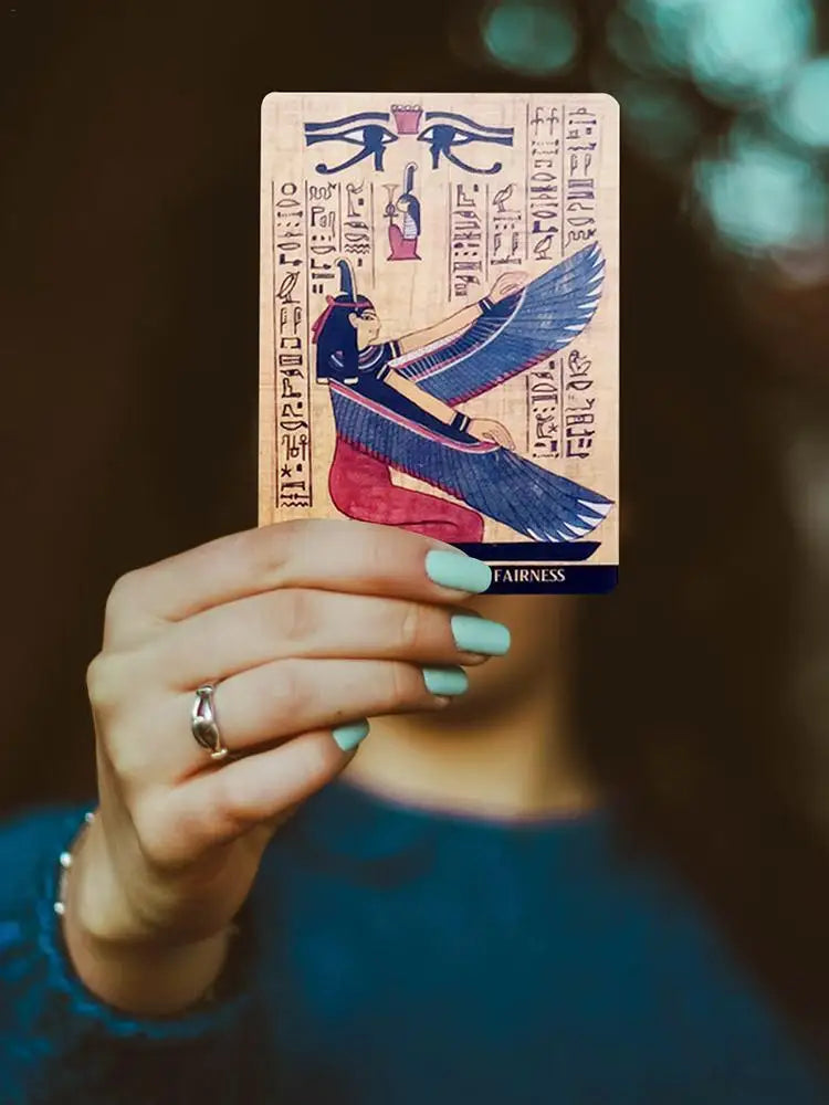 Tarot Cards EGYPTIAN GODS ORACLE CARDS English Version For Female Girls Board Game Oracle Cards Party English Playing Cards