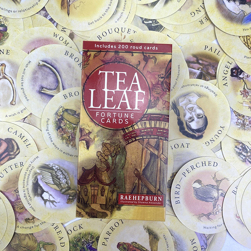 Tea Leaf Fortune Cards Tarot Oracle Card Prophecy Divination Deck Family Party Board Game Fortune Telling Game