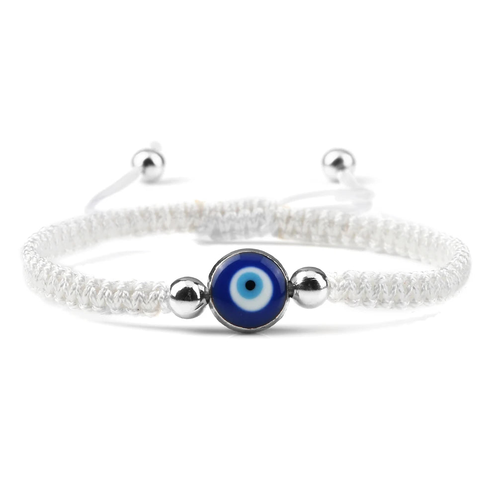 Charm Turkish Style Blue Evil Eye Bracelets & Bangle For Women Men Handmade Woven Lucky Red Rope Bracelet Friendship Jewelry