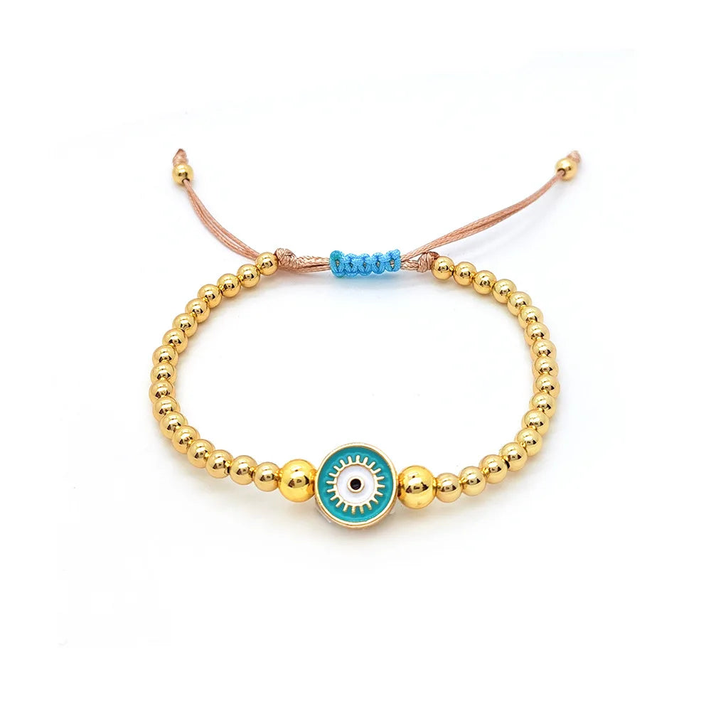 KKBEAD Fashion Evil Eye Bracelet Jewelry for Women 18 K Gold Plated Waterproof Pulseras