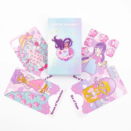 2024 New Style Pastel Journey Tarot Deck  78Pcs Tarot Cards Tarot Deck Collectible Oracle Card Set 10.4*6.1cm