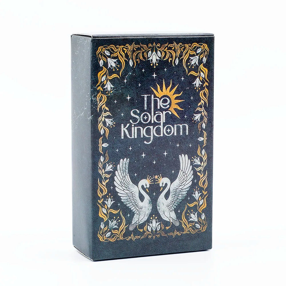 The Solar Kingdom Tarot Deck 78 Card Oracle Set for Cosmic Insight and Divination English Versions Edition Board Playing Game