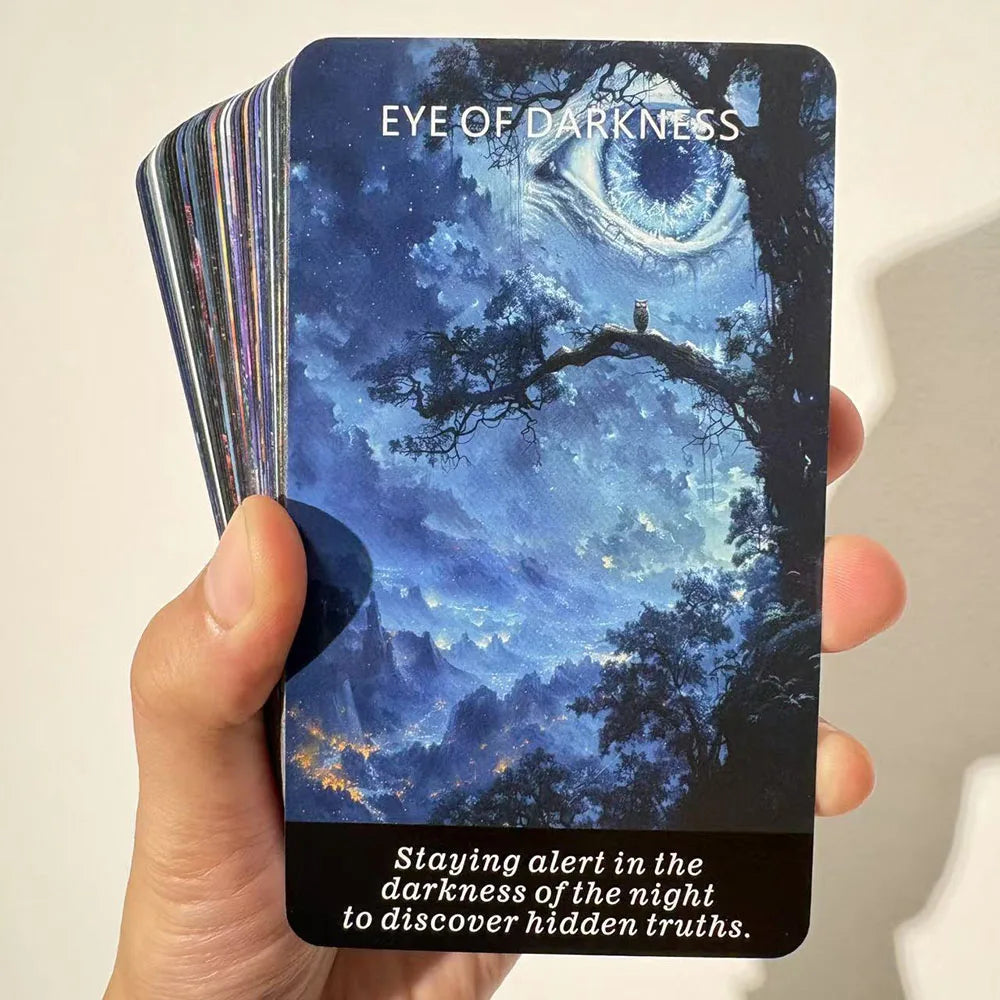 Tarot Cards, Unknown Situation Oracle Cards,Divination Cards for Beginners with PDF Guidebook, 12x7cm Cards, 55-Cards