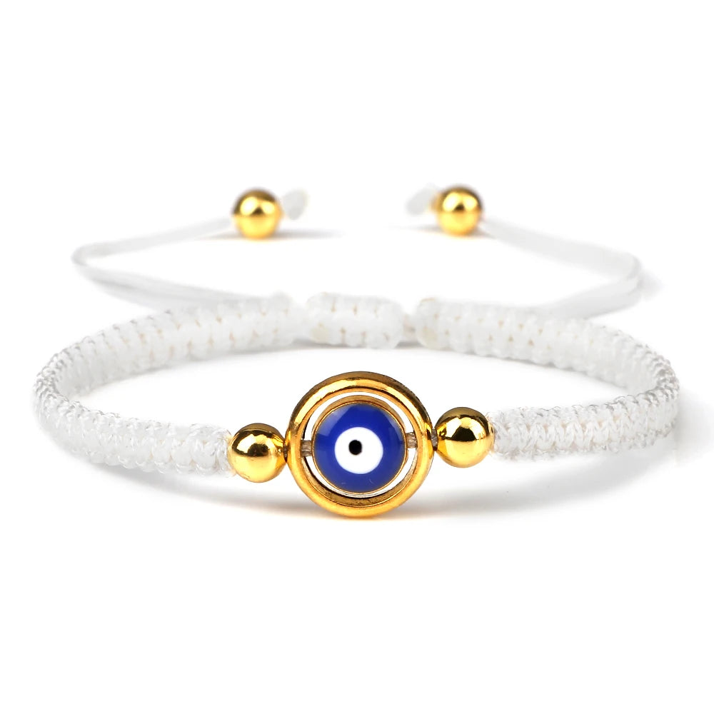 Charm Turkish Style Blue Evil Eye Bracelets & Bangle For Women Men Handmade Woven Lucky Red Rope Bracelet Friendship Jewelry
