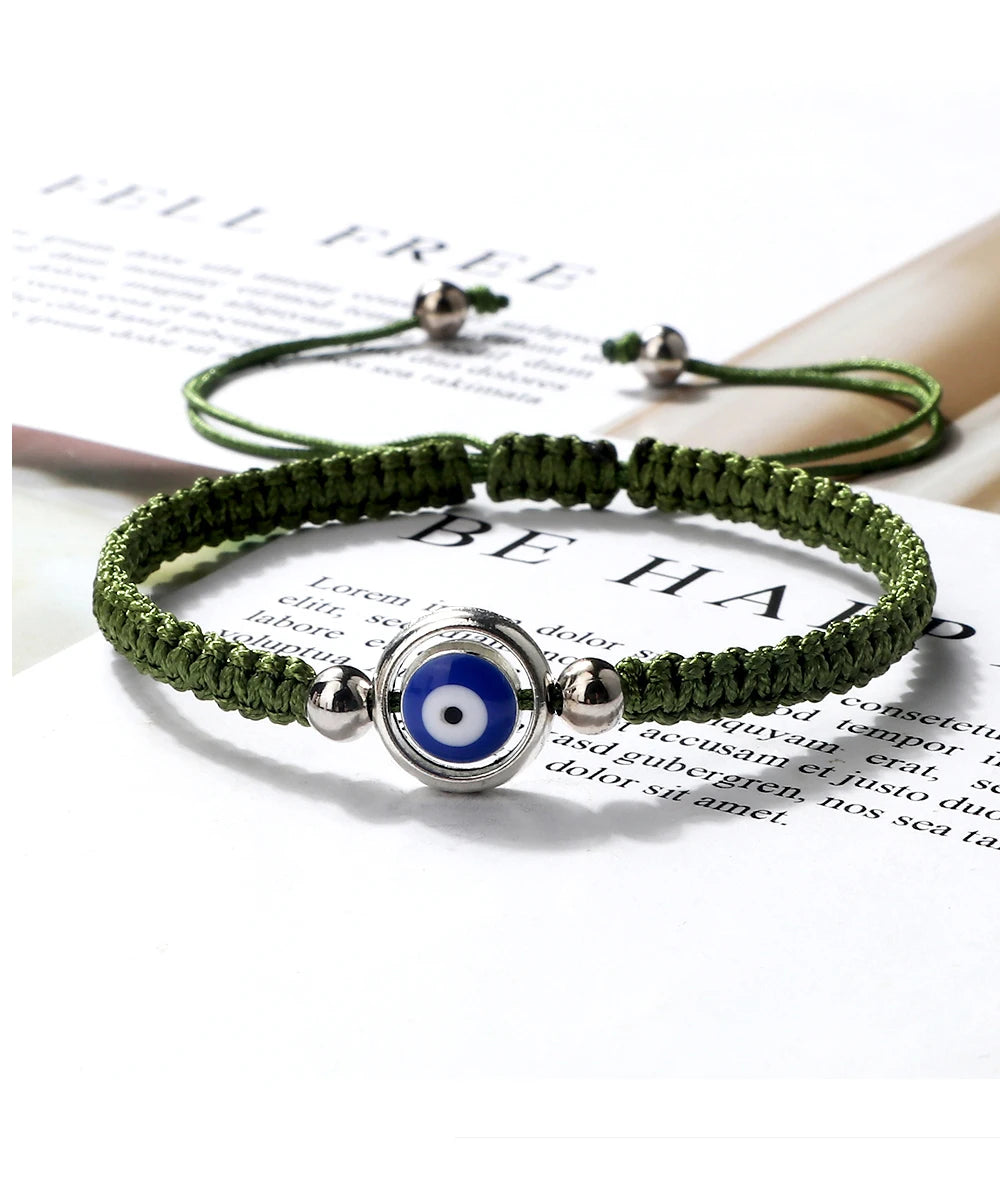 Charm Turkish Style Blue Evil Eye Bracelets & Bangle For Women Men Handmade Woven Lucky Red Rope Bracelet Friendship Jewelry