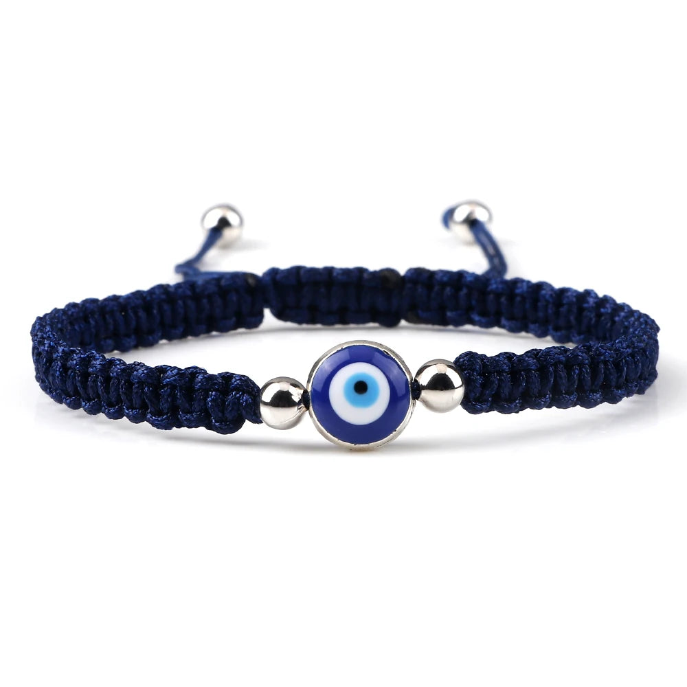 Charm Turkish Style Blue Evil Eye Bracelets & Bangle For Women Men Handmade Woven Lucky Red Rope Bracelet Friendship Jewelry