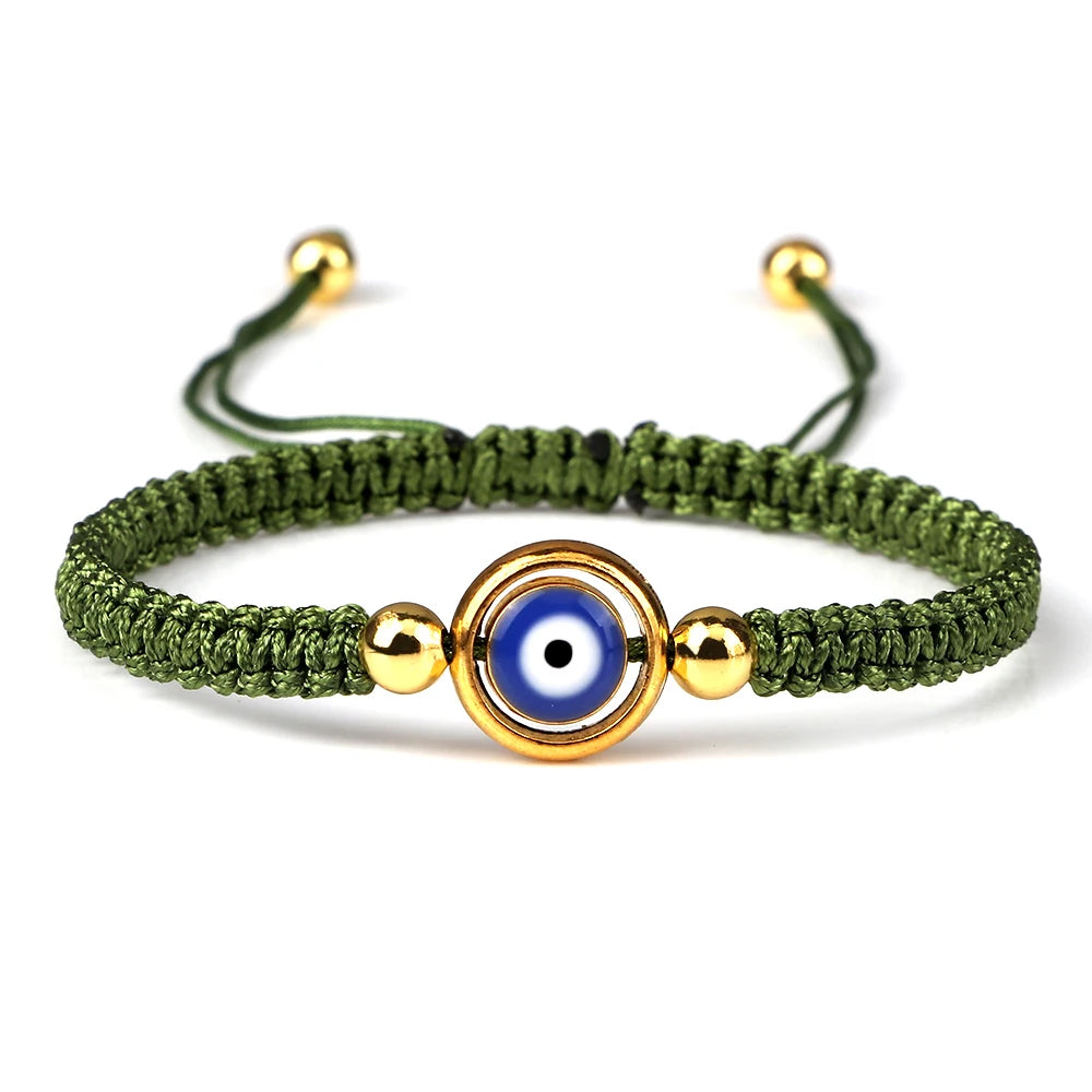 Charm Turkish Style Blue Evil Eye Bracelets & Bangle For Women Men Handmade Woven Lucky Red Rope Bracelet Friendship Jewelry