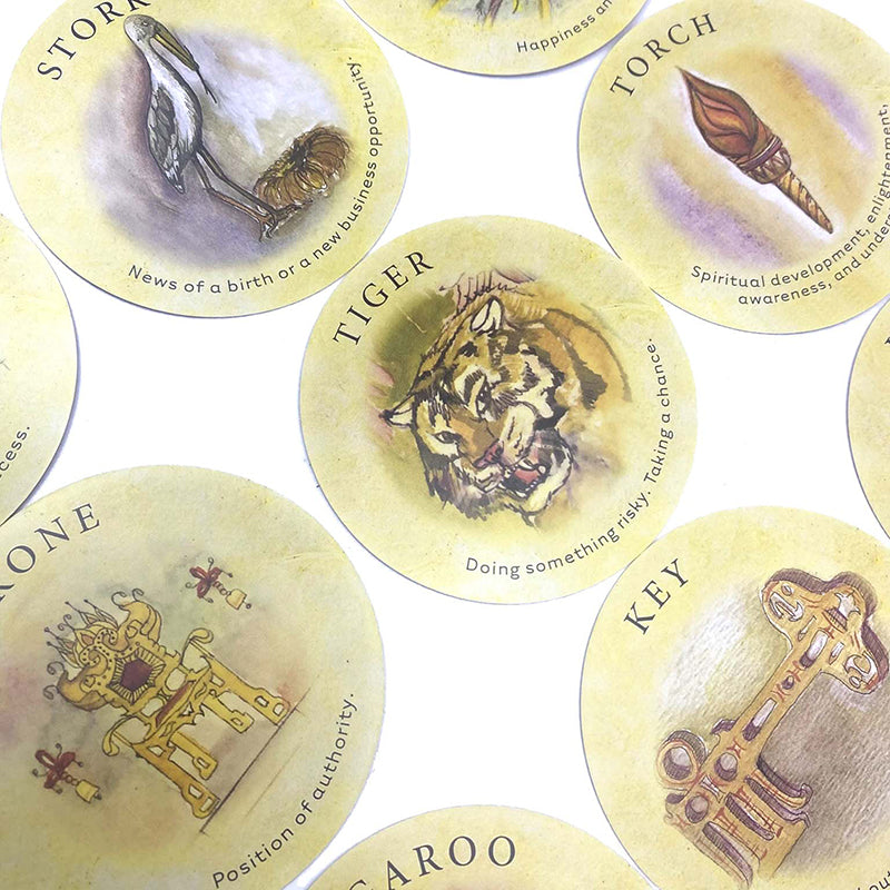 Tea Leaf Fortune Cards Tarot Oracle Card Prophecy Divination Deck Family Party Board Game Fortune Telling Game