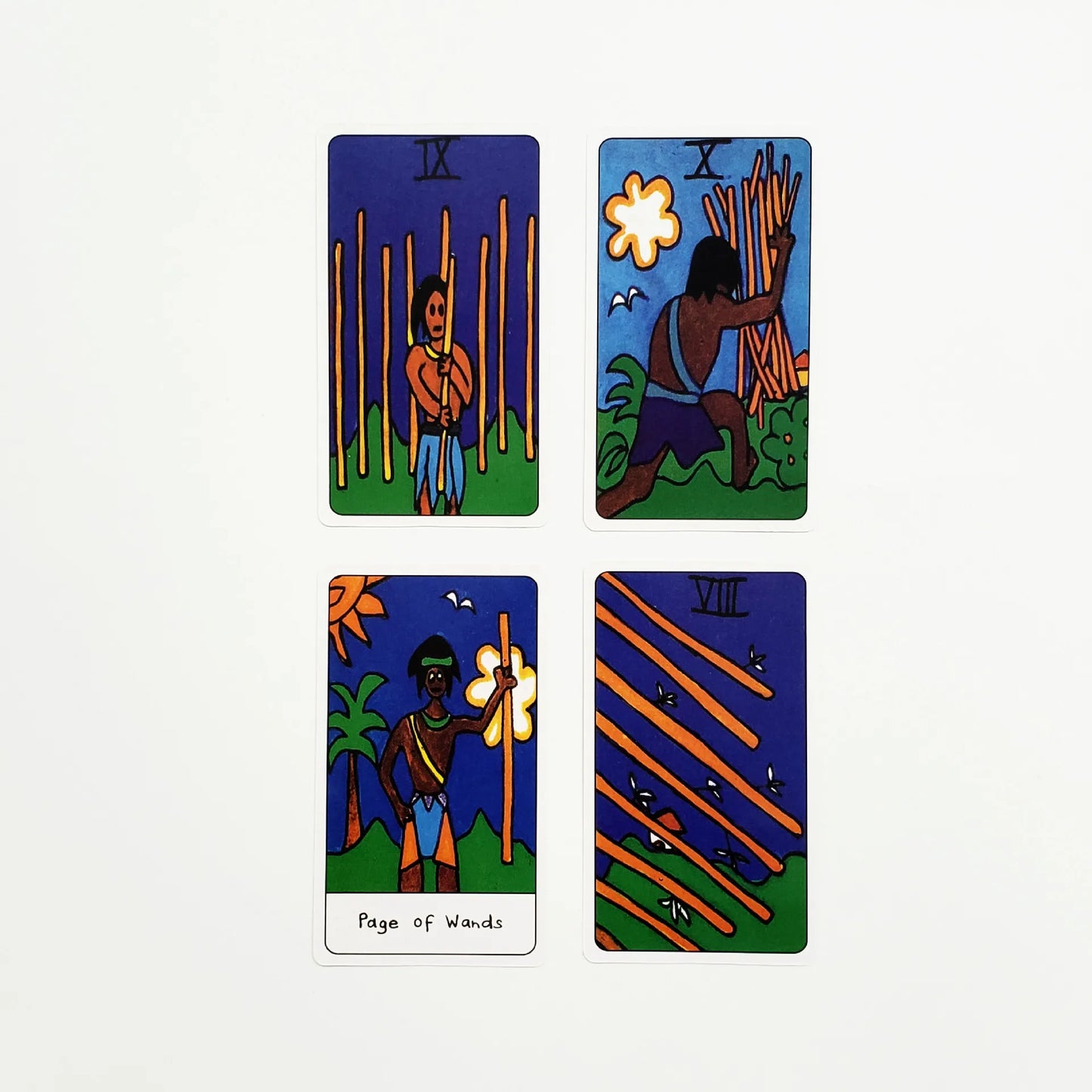 African Tarot Cards deck Fortune Telling Divination Oracle Family Leisure Game With PDF Guidebook board games