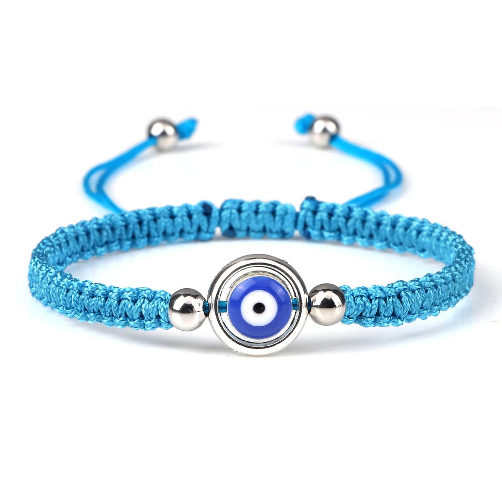 Charm Turkish Style Blue Evil Eye Bracelets & Bangle For Women Men Handmade Woven Lucky Red Rope Bracelet Friendship Jewelry
