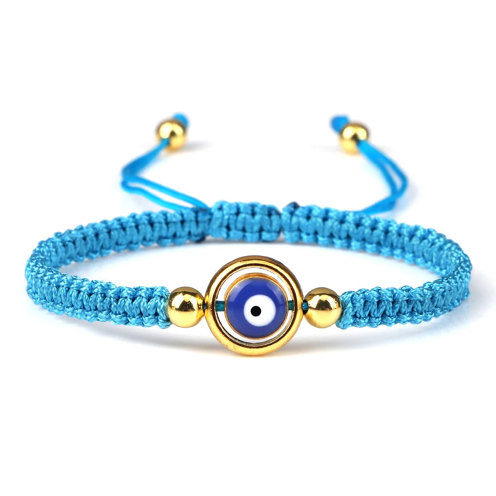 Charm Turkish Style Blue Evil Eye Bracelets & Bangle For Women Men Handmade Woven Lucky Red Rope Bracelet Friendship Jewelry