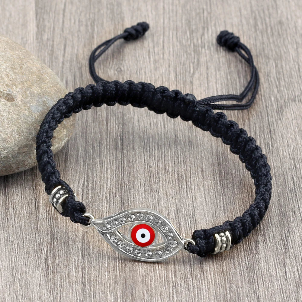 Handmade Turkish Evil Eye Bracelets For Women Men Braided Red Rope Lucky Bracelets Fashion Couple Bracelets Friendship Jewelry